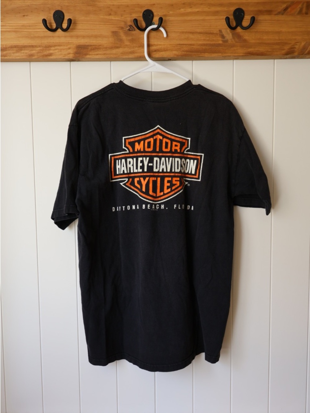 Vintage Harley-Davidson Men’s Black Logo T-Shirt 90s Daytona Beach, Florida XL